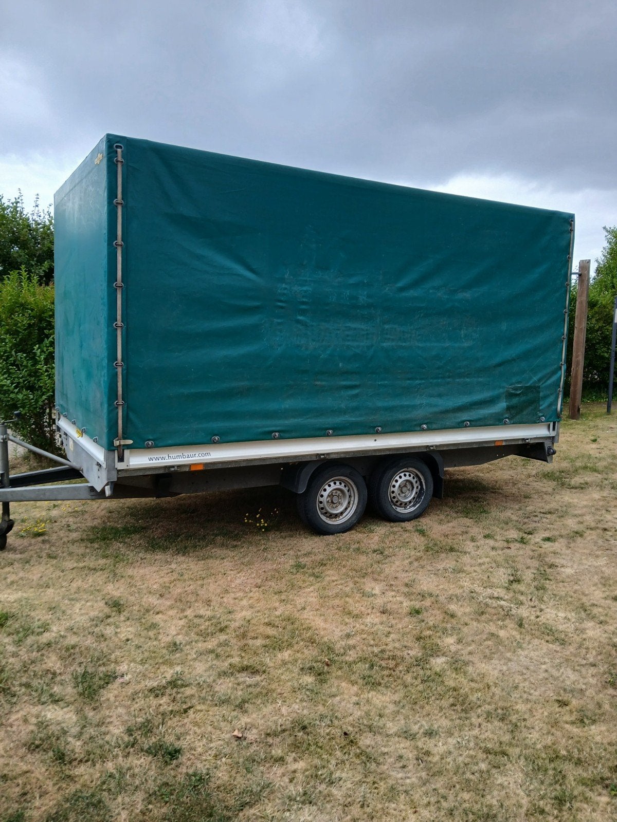 Humbauer huif aanhang wagen, Ophalen
