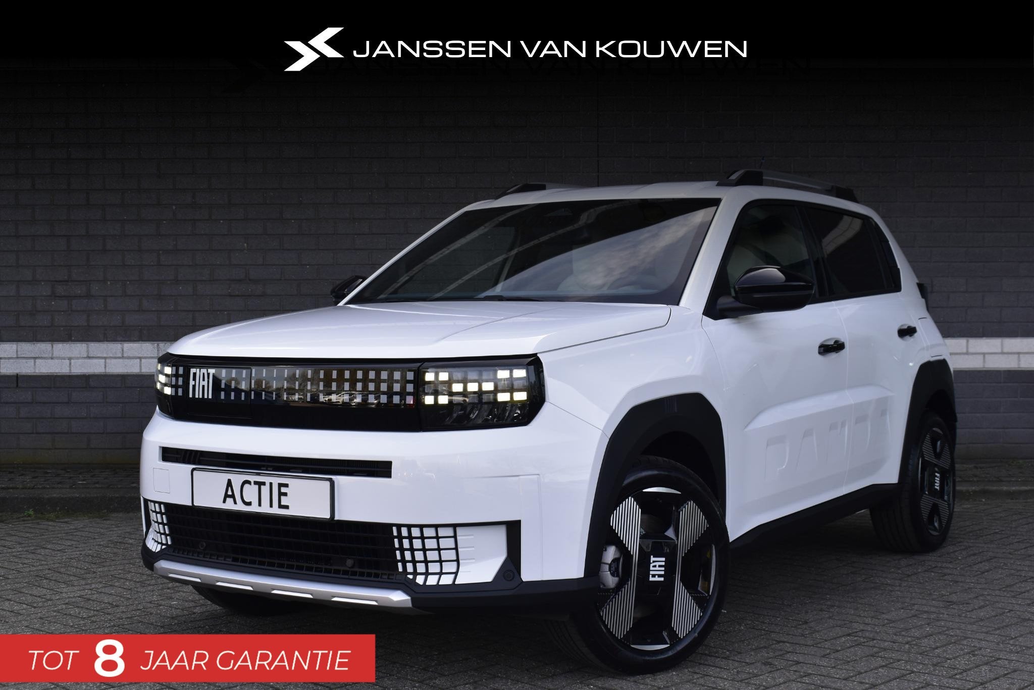 Fiat Grande Panda La Prima 44 kWh 1 Fase l 2+6 jaar garantie, Auto's, Stof, Panda, Origineel Nederlands, Nieuw
