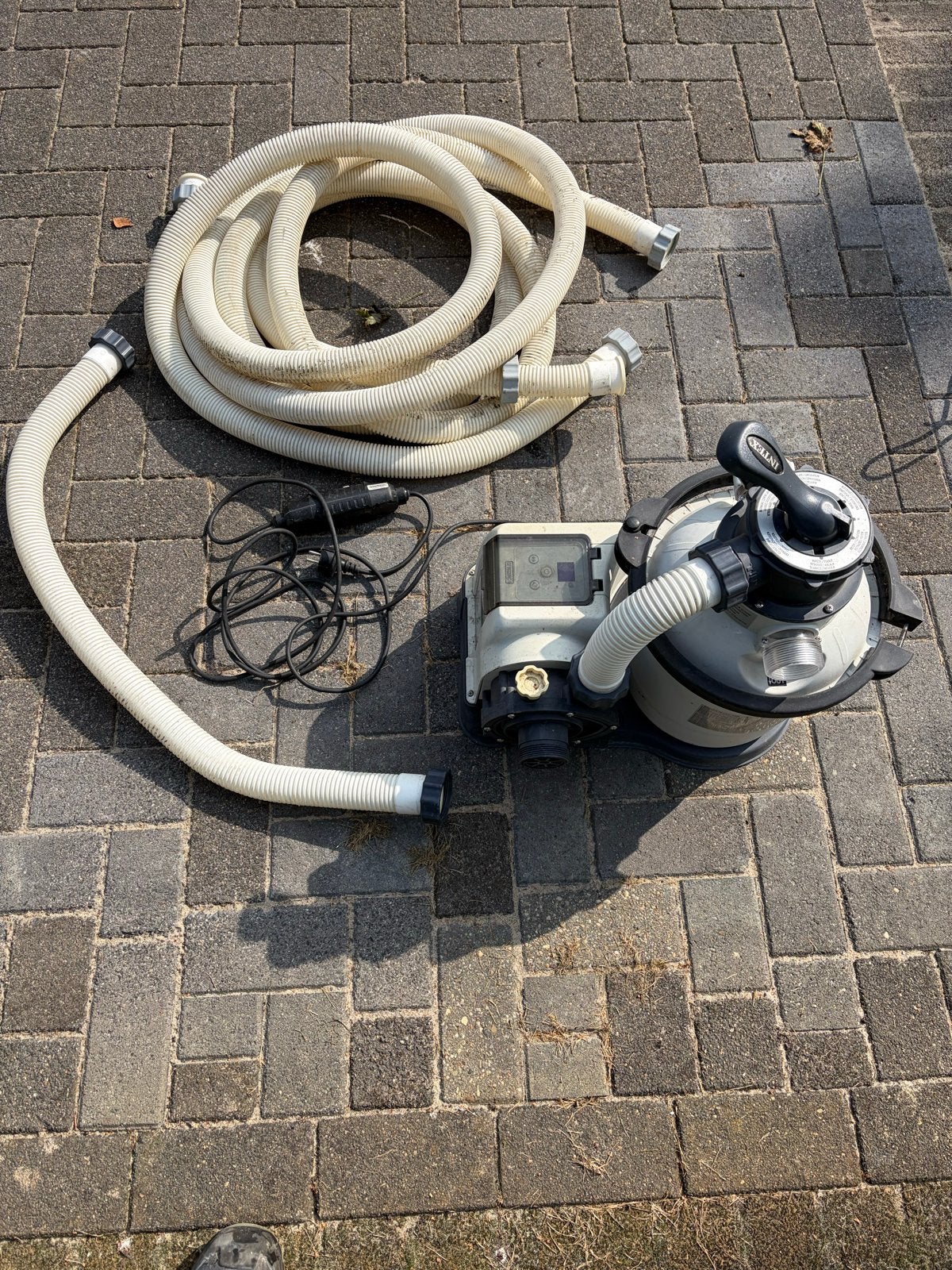 Intex Zandfilterpomp SF90220RC-1 met slangen, Ophalen of Verzenden, Gebruikt, Zwembadpomp
