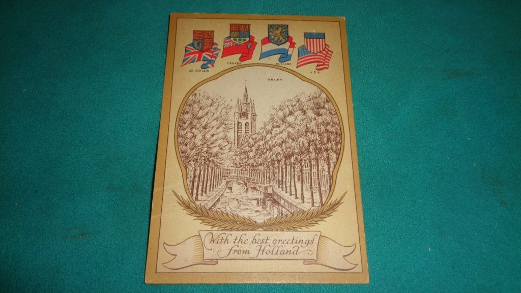Delft Oorlog wo2 bevrijding Erven Lucas Bols ww2, Verzenden, Overige soorten, Nederland, Overige typen