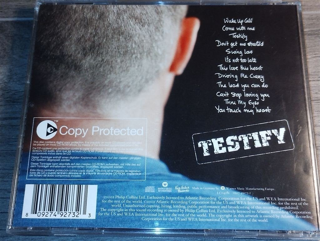 Phil Collins - Testify, Cd's en Dvd's, Ophalen of Verzenden, Zo goed als nieuw