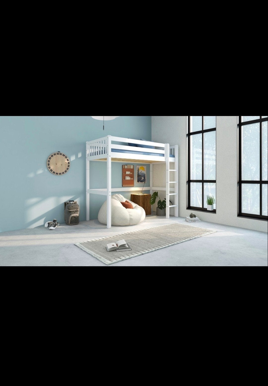 FLEXworld JIP  wit grenen 90x200 cm (beterbed), Ophalen, Eenpersoons, Zo goed als nieuw, 200 cm