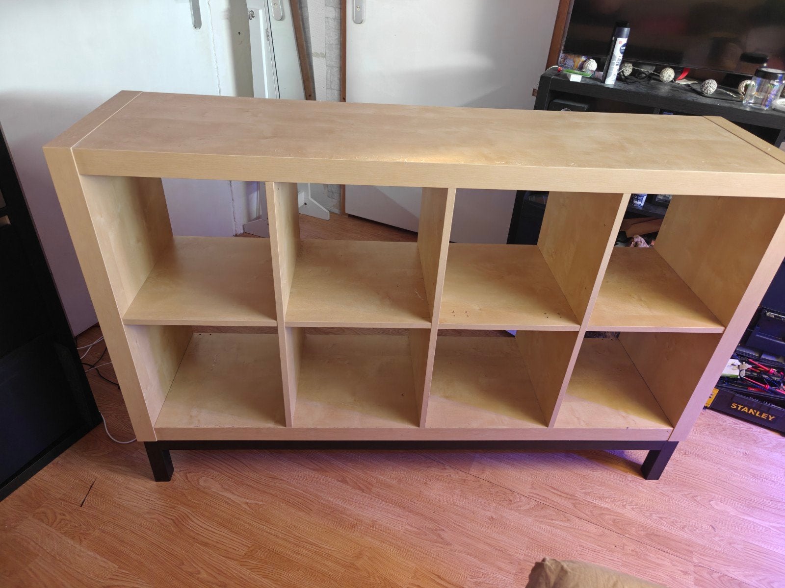 IKEA Kallax kast met frame - Lichtbruin, Huis en Inrichting, Kasten | Overige, Ophalen