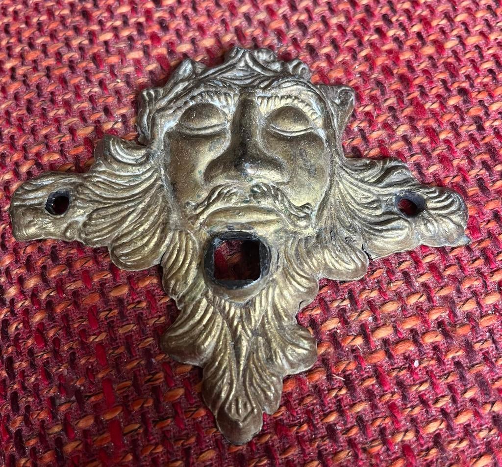 Bodemvondst…Brons/Koper Gezicht, Antiek en Kunst, Ophalen of Verzenden, Koper