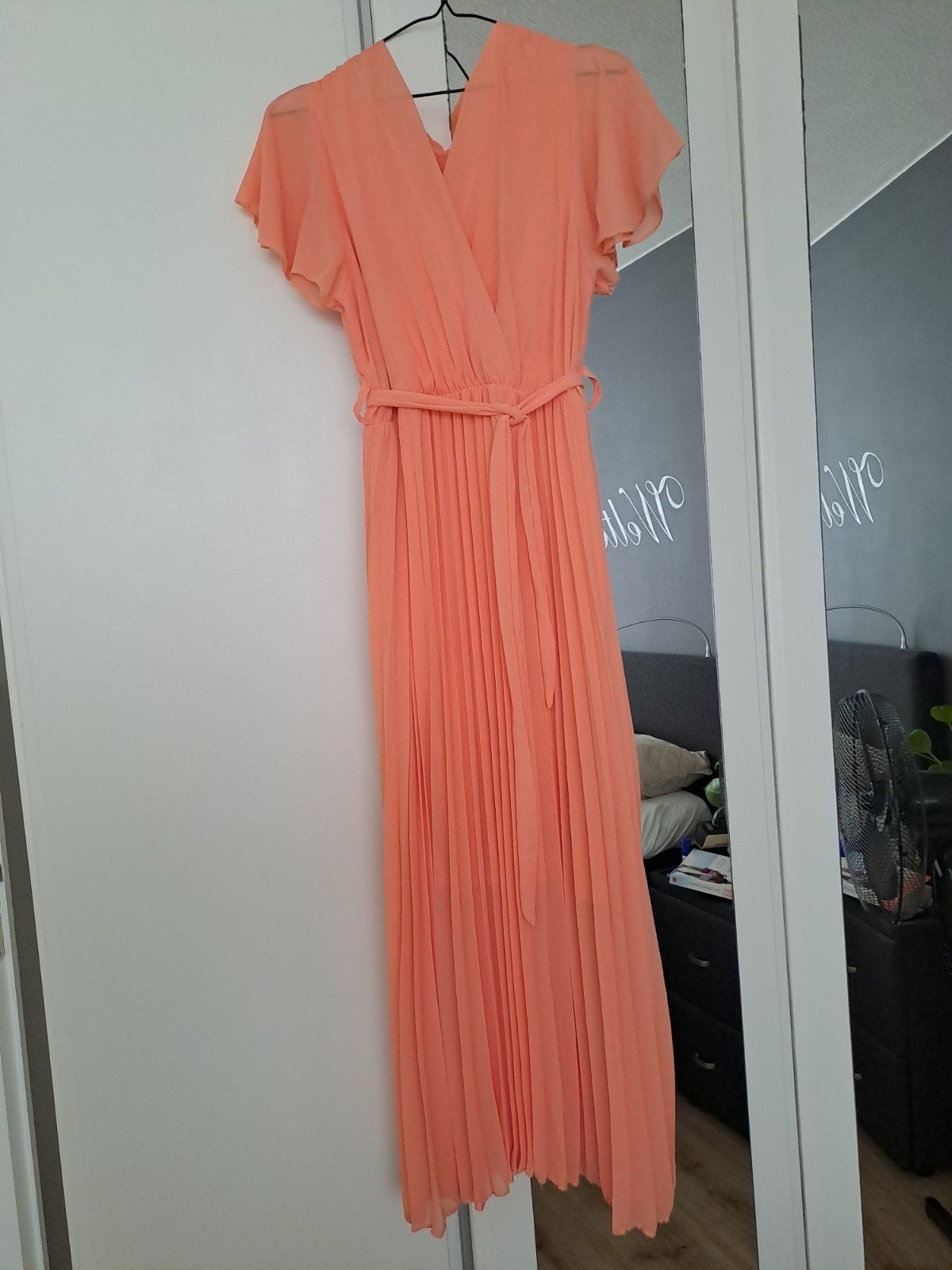 Elegante geplooide maxi-jurk  xxl/44, Kleding | Dames, Jurken, Maat 46/48 (XL) of groter, Ophalen of Verzenden, Zo goed als nieuw