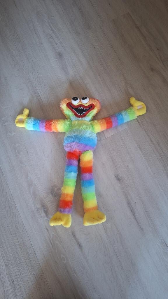 Huggy Wuggy Knuffel - Regenboog Kleuren, Kinderen en Baby's, Speelgoed | Knuffels en Pluche, Zo goed als nieuw, Overige typen