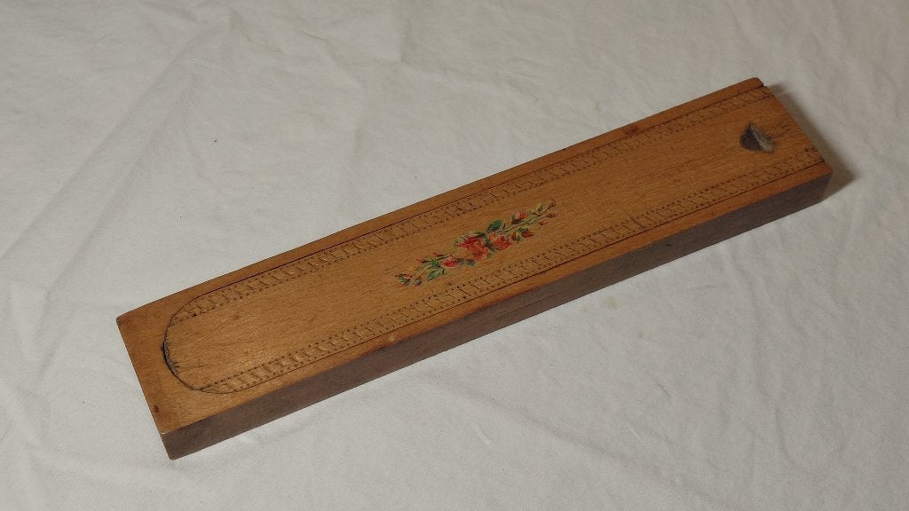 Antiek houten pennendoosje, Ophalen of Verzenden