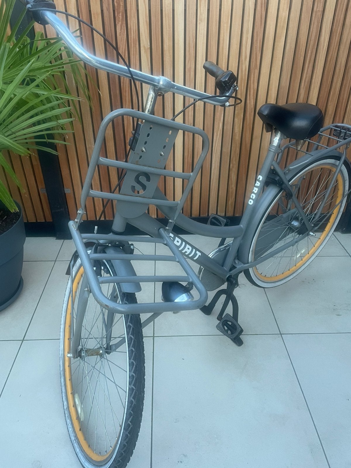 Stoere Spirit Cargo Transportfiets (Grijs), Fietsen en Brommers, Ophalen, Terugtraprem, Gebruikt, Versnellingen