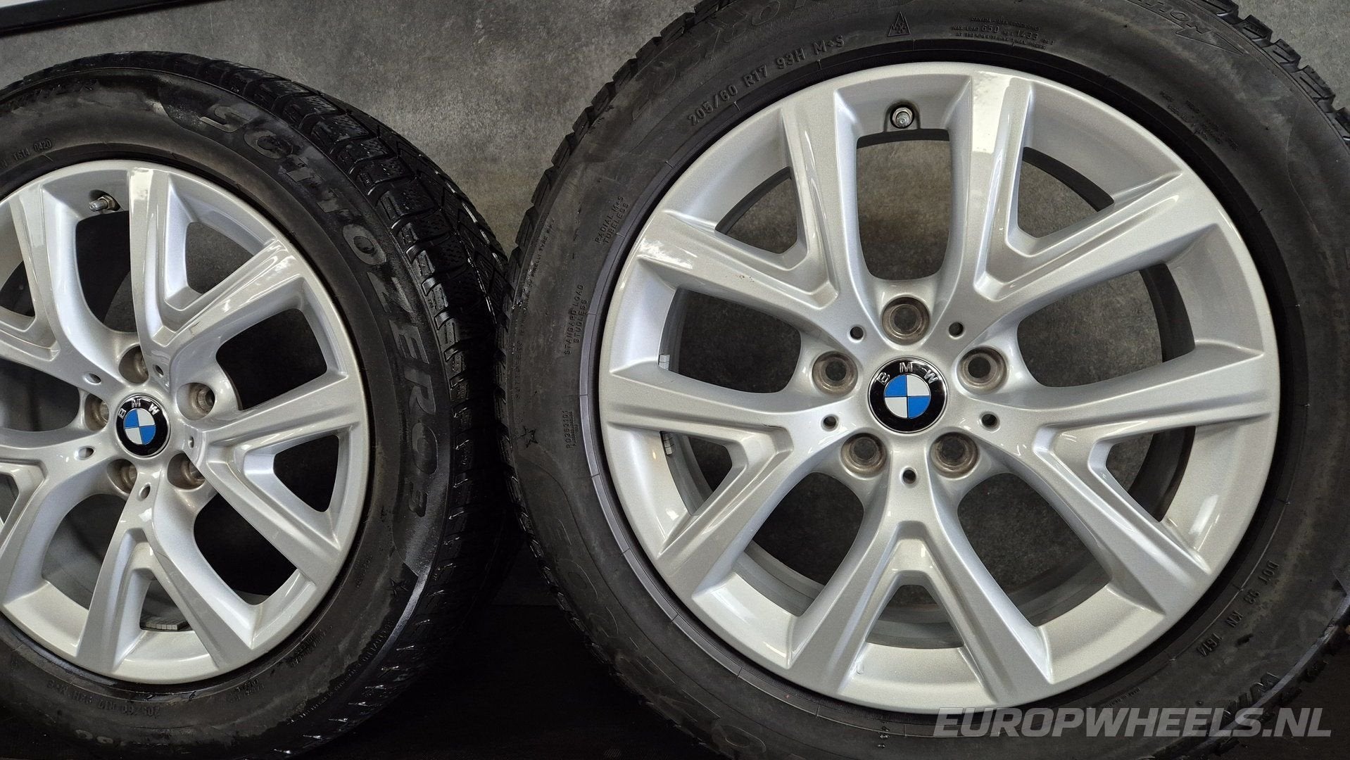 17 inch BMW velgen 2 serie Active tourer U06 winterbanden, Gebruikt, -, -, Banden en Velgen