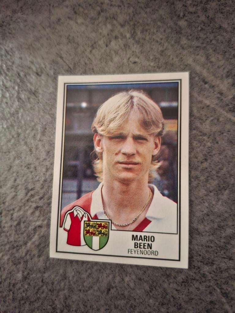 Panini sticker Voetbal 85. Speler Mario Been Feyenoord., Verzenden, Zo goed als nieuw, Sticker