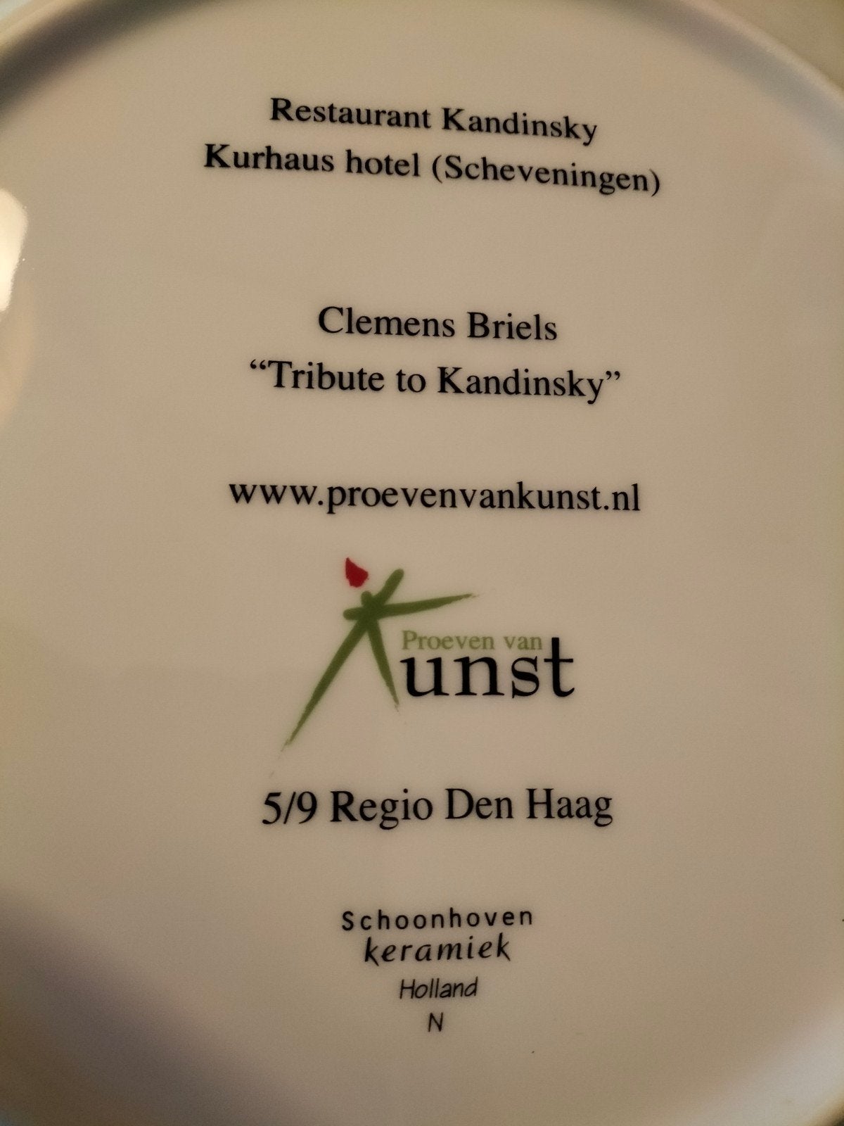 Uniek Kunstbord Clemens Briels - Tribute to Kandinsky, Ophalen of Verzenden