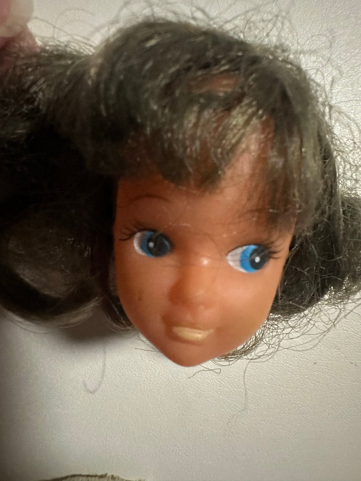 Barbie hoofd met donker haar, Verzamelen, Ophalen of Verzenden, Gebruikt