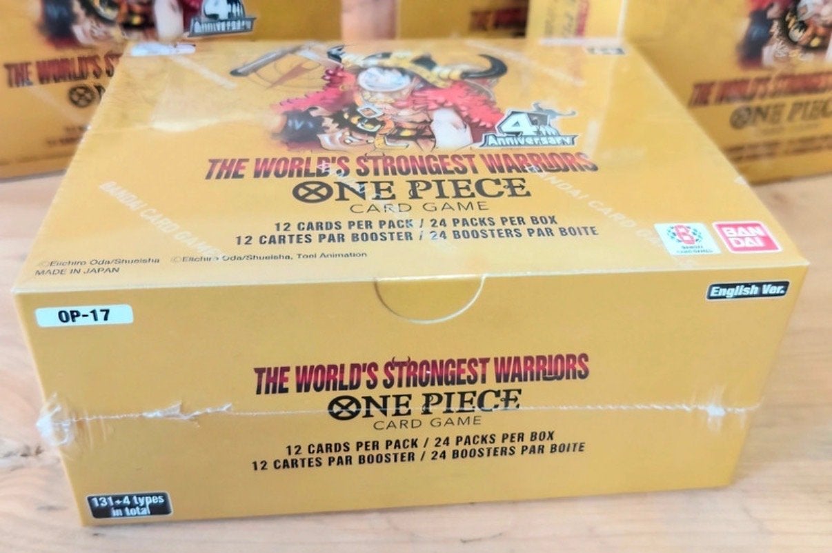4x One Piece OP-17 Booster Box (Zie beschrijving), Ophalen of Verzenden, Nieuw, Boosterbox
