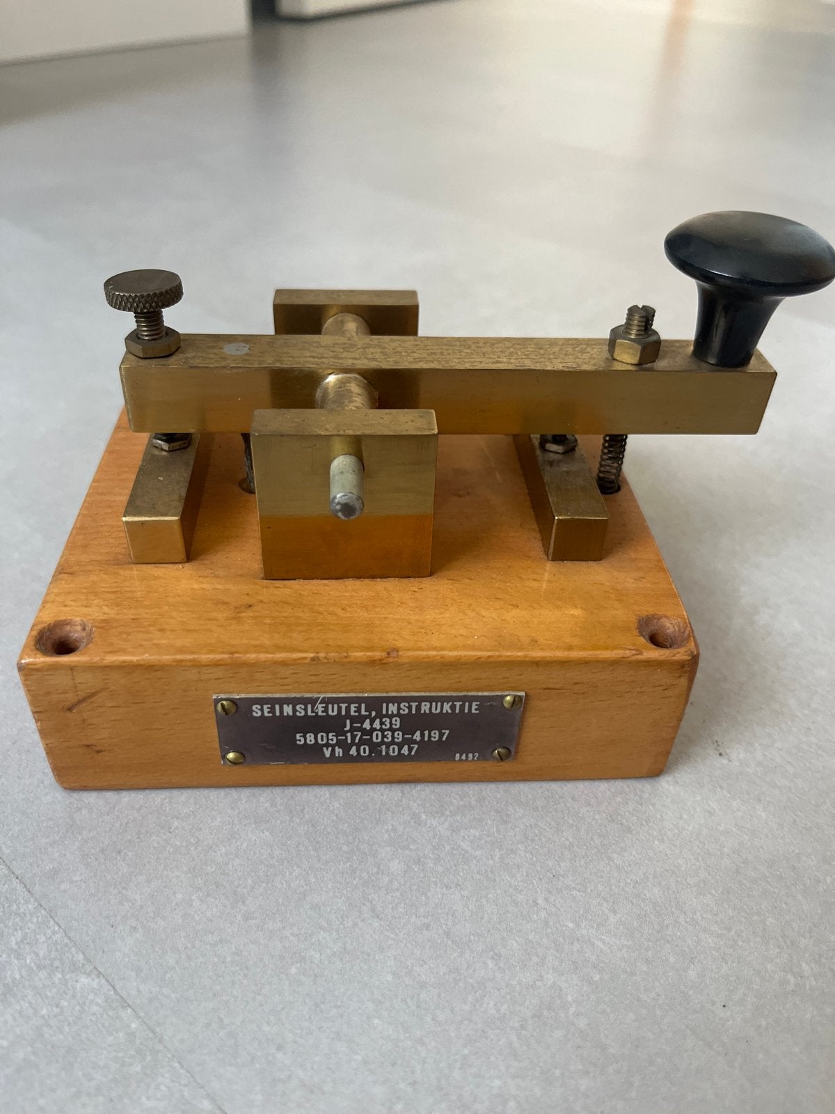 Vintage Seinsleutel Instructie Morse Code Sleutel, Antiek en Kunst, Antiek | Overige Antiek, Ophalen of Verzenden