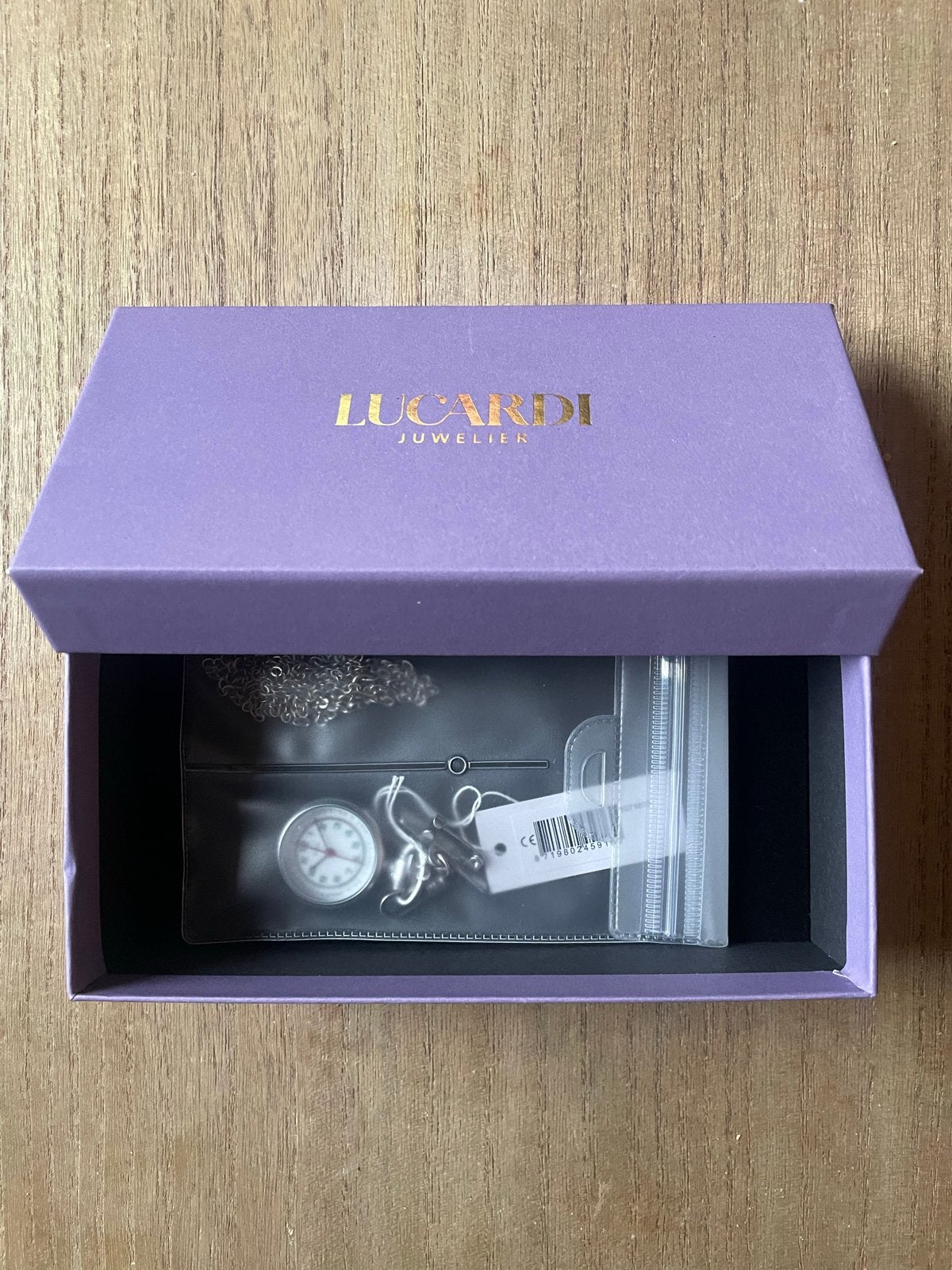 Lucardi Juwelier Verpleegstershorloge - Nieuw in doos, Overige merken, Zakhorloge, Staal, Nieuw