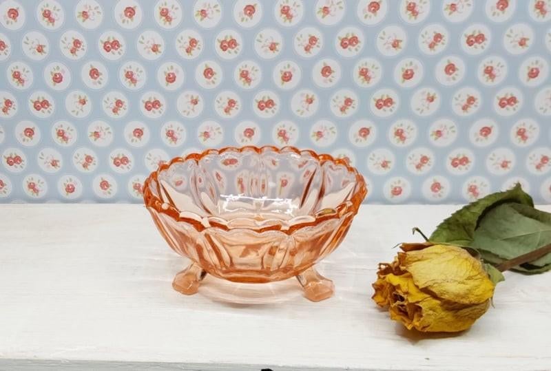 Roze persglas suikerschaaltje, Ophalen of Verzenden