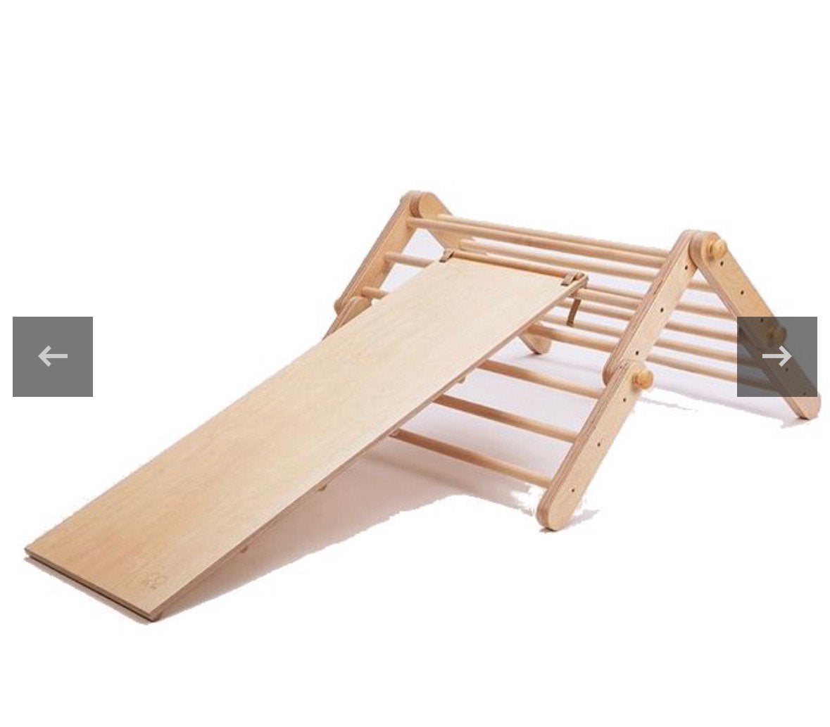 Houten pikler driehoek - Ette Tete Mopitri met glijbaan, Ophalen, Gebruikt, Klimwand
