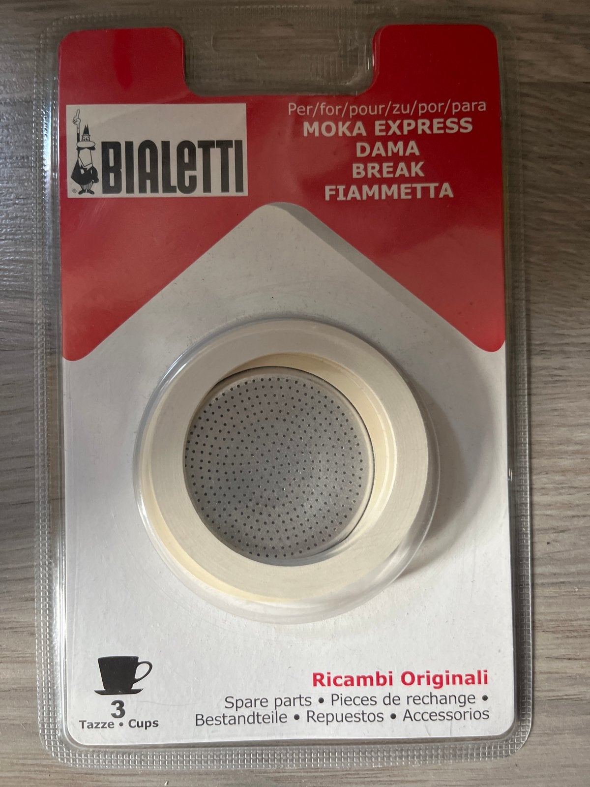 Bialetti Moka Express Filter & Pakking 3 Kops - Nieuw, Witgoed en Apparatuur, Koffiemachine-accessoires, Nieuw, Overige typen