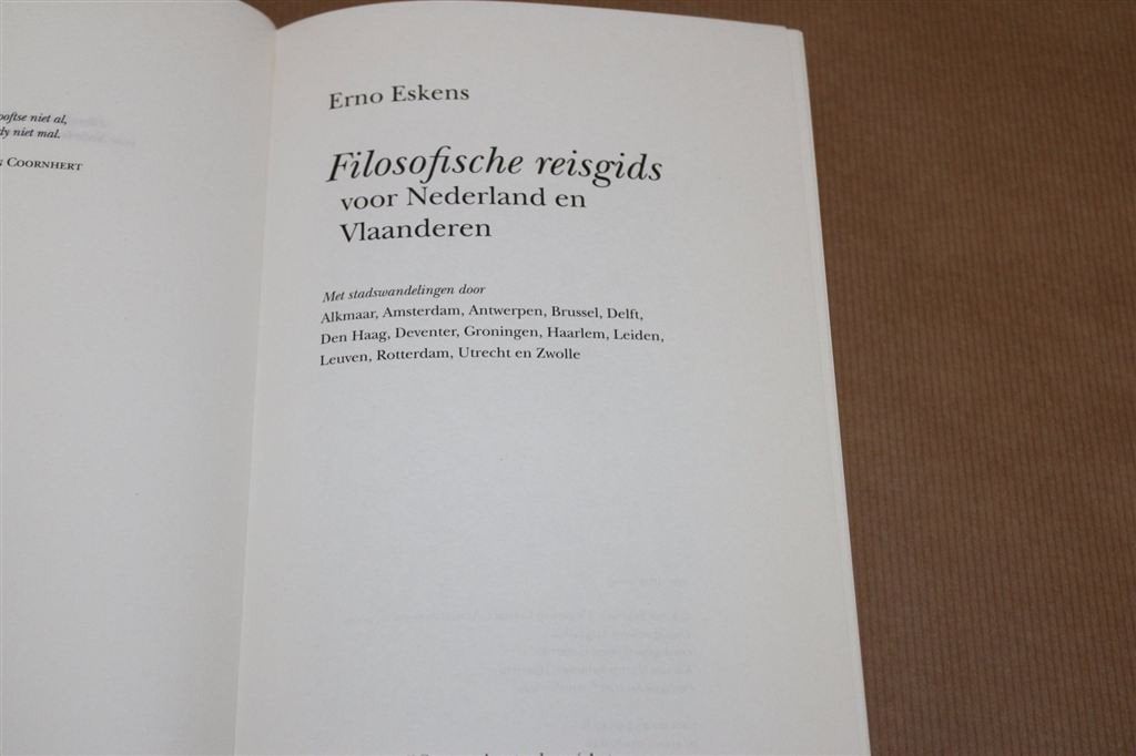 Filosofische reisgids voor Nederland en Vlaanderen., Overige merken, Europa, Ophalen of Verzenden, Zo goed als nieuw