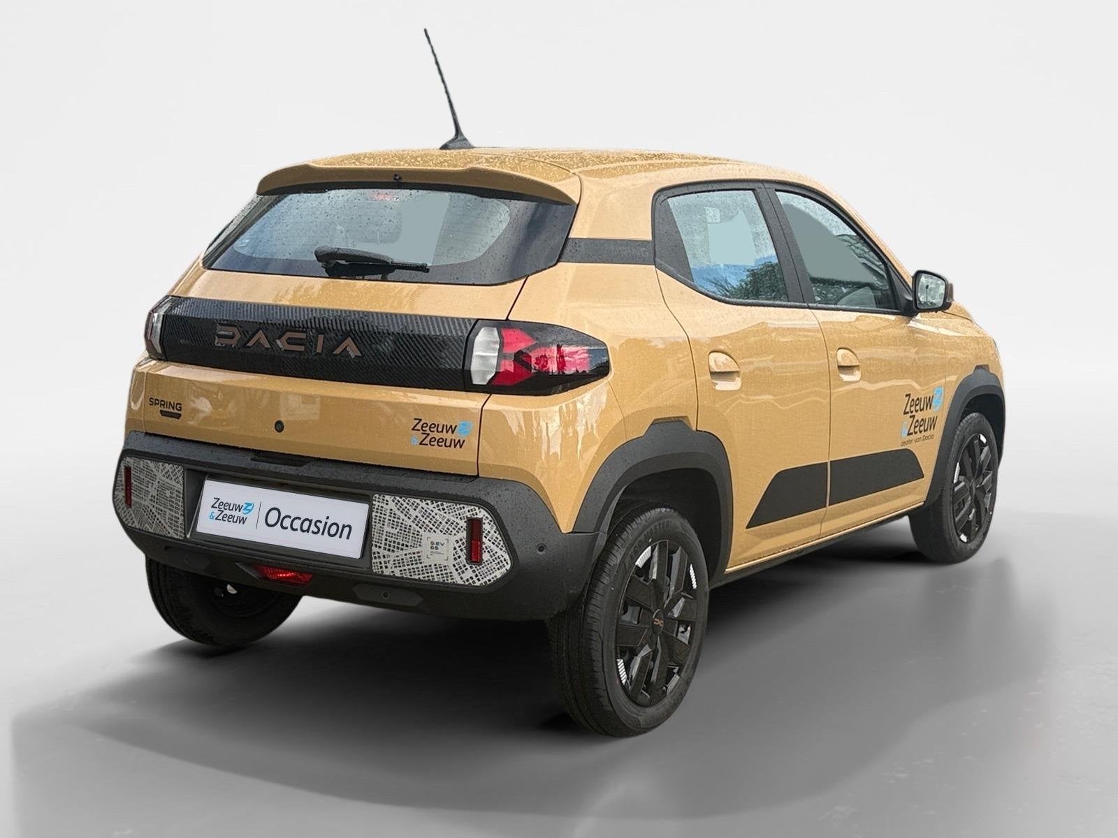 Dacia Spring Extreme 65 26.8 kWh AUTOMAAT AIRCO CAMERA CRUIS, Auto's, Dacia, 12 maanden, 4 stoelen, Leder en Stof, Origineel Nederlands