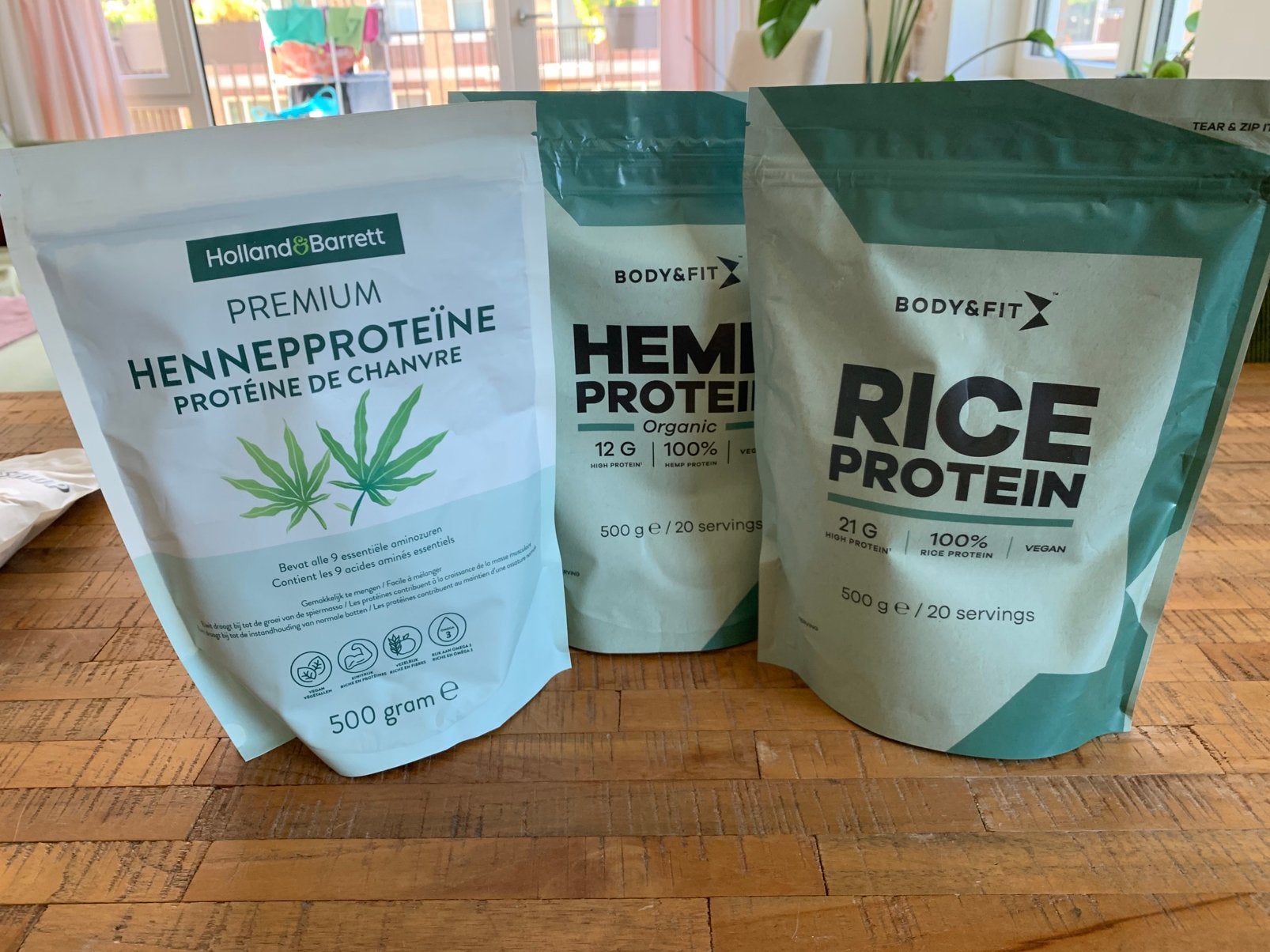 Vegan proteine poeders, hennep en rijst, Ophalen of Verzenden, Nieuw, Poeder of Drank