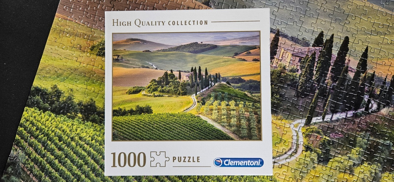 clementoni puzzel Tuscany, Hobby en Vrije tijd, Ophalen of Verzenden, 500 t/m 1500 stukjes, Zo goed als nieuw, Legpuzzel