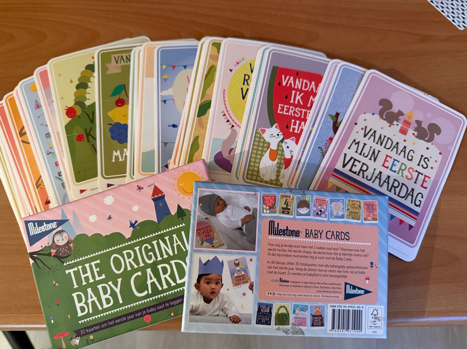 Milestone babycards, Ophalen of Verzenden, Gebruikt