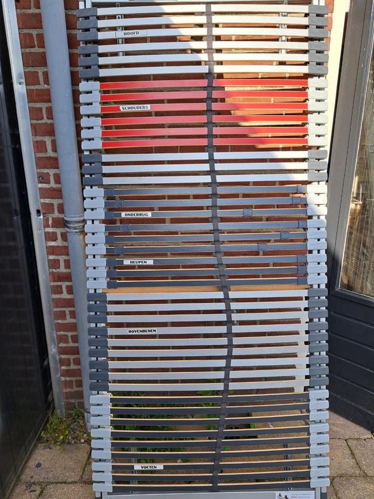 Flexus 4200 Handverstelbare Lattenbodem 90x200 cm, Ophalen, 90 cm, Eenpersoons, 200 cm