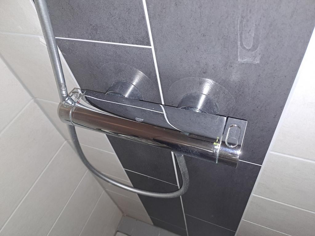 Grohe douchekop met glijstang en thermostaatkraan, Huis en Inrichting, Ophalen, Gebruikt, Overige typen