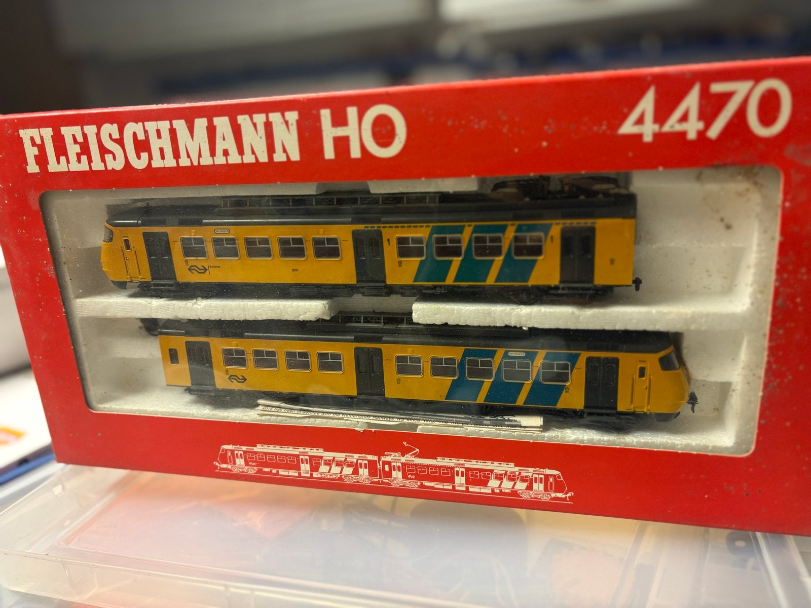 Fleischmann HO 4470 NS Treinstel sprinter, Hobby en Vrije tijd, Treinset, Gelijkstroom, Fleischmann, Ophalen of Verzenden