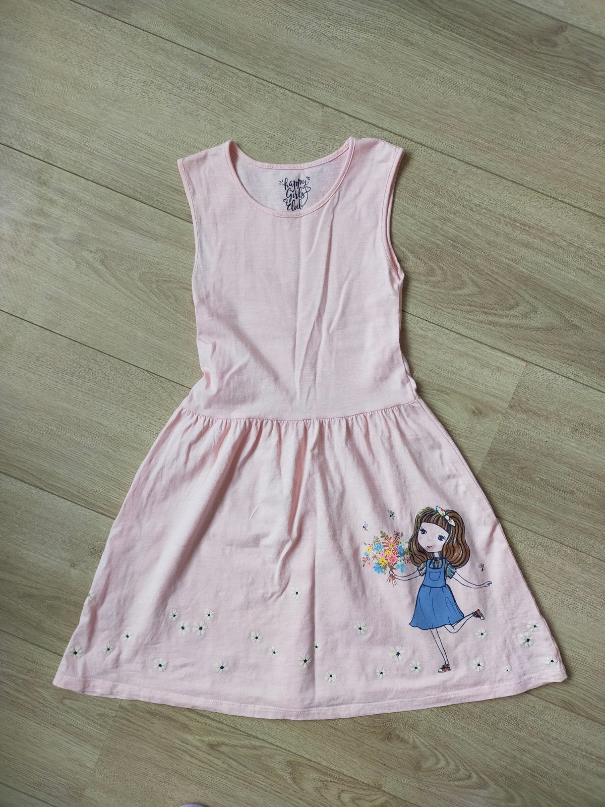 Zgan! Schattig roze jurkje met meisje van C&A! Mt 140, Kinderen en Baby's, Kinderkleding | Maat 140, C&A, Meisje, Ophalen of Verzenden