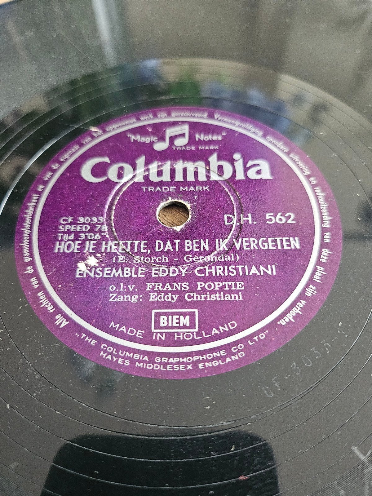 Zeldzaam : Eddy Christiani - De Eerste Kus / Hoe Je, Gebruikt, 10 inch, Originele persing, Ophalen of Verzenden