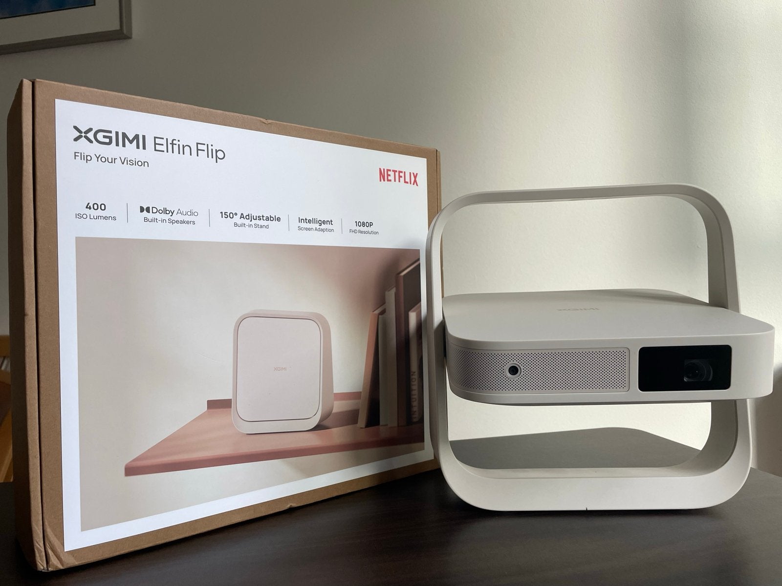 XGIMI Elfin Flip Projector - Full HD, Draagbaar, Audio, Tv en Foto, Beamers, Ophalen of Verzenden, Zo goed als nieuw, LED, Full HD (1080)