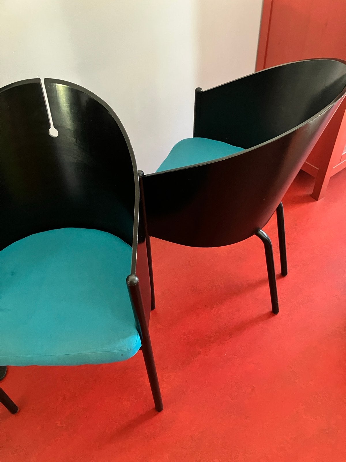Set van 4 King Costes Aleph stoelen van Philippe Starck, Ophalen, Gebruikt, Zwart, Vier