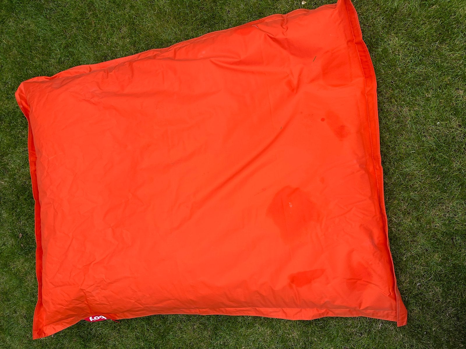Oranje Fatboy zitzak 140x180 cm, Ophalen, Gebruikt, Oranje, Zitzak