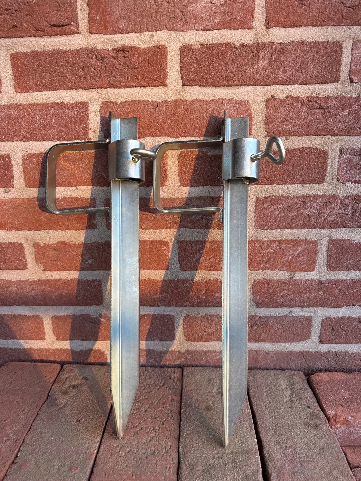 Parasol grondankers (2 stuks), Ophalen of Verzenden, Zo goed als nieuw, Overige typen