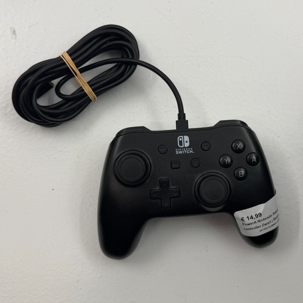 PowerA Nintendo Switch controller Zwart | Bedraad, Dordrecht@usedproducts.nl, Toulonselaan 72, Nintendo, Zo goed als nieuw