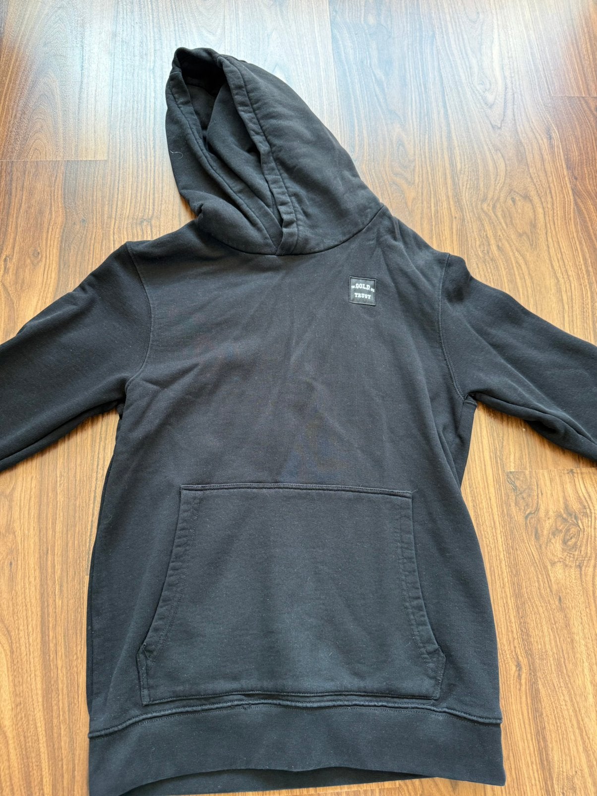 In Gold We Trust hoodie, Ophalen of Verzenden, Gebruikt, Jongen, Trui of Vest