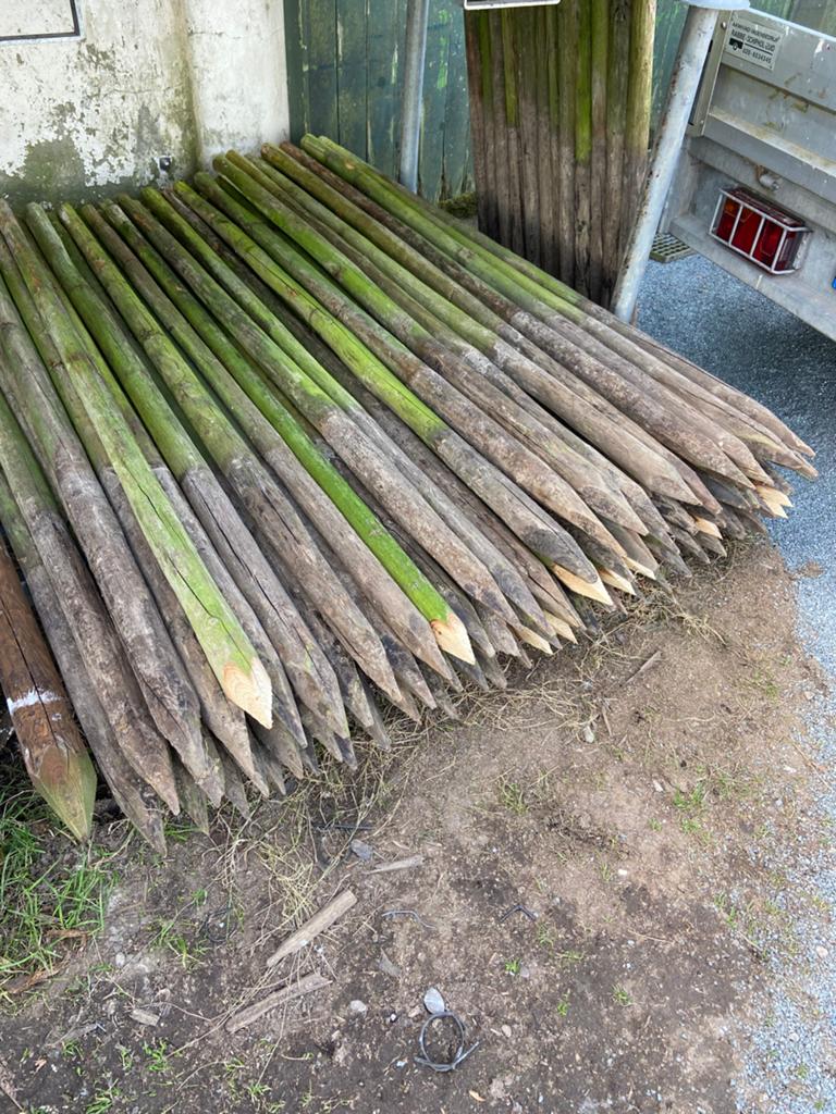 Weidepalen 7cm x 200cm, Ophalen, Zo goed als nieuw, 180 tot 250 cm, Palen