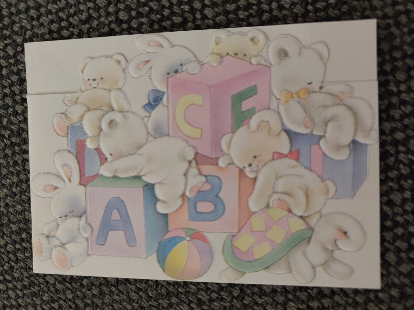 abc blokken, Ophalen of Verzenden, 1990 tot 2000, Geboortekaartje