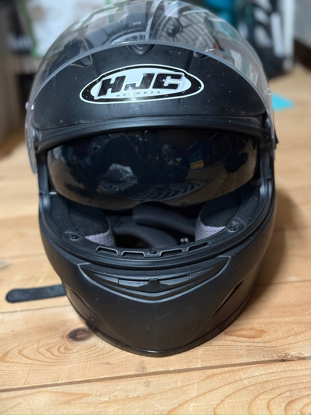 Hjc motor helm met zonnebril - XS, Motoren, XS, HJC, Ophalen of Verzenden, Integraalhelm
