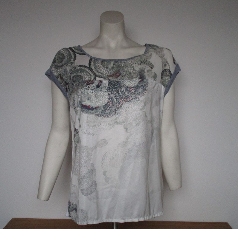 Nr.60: Mooie Top van Expresso leuke print Maat M Satijnglans, Kleding | Dames, Maat 38/40 (M), Overige kleuren, Expresso, Ophalen of Verzenden