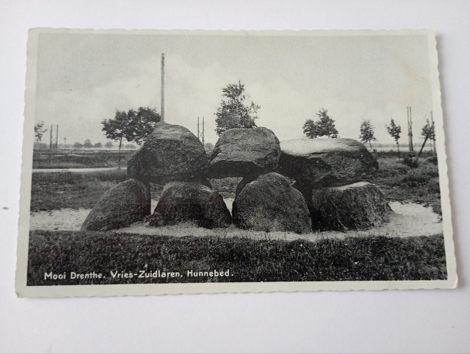Vries Zuidlaren Hunebed 1935, Ophalen of Verzenden, 1920 tot 1940, Gelopen, Drenthe