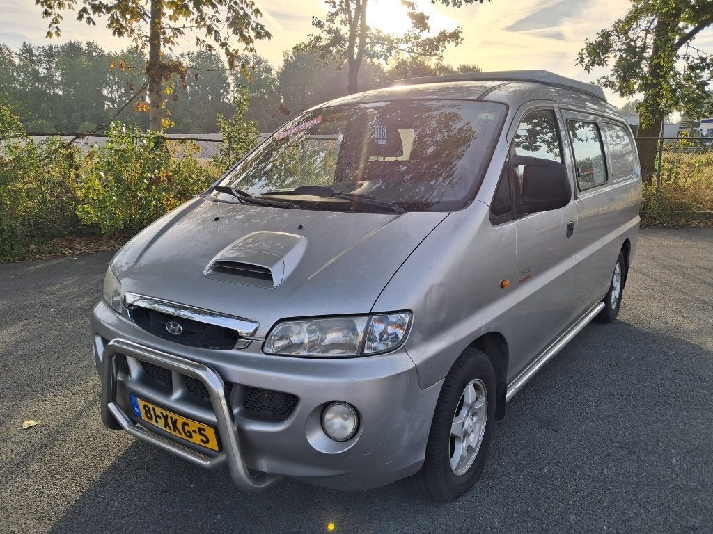 Hyundai H200 2.5 CRDI 2004 Grijs LEUK CAMPERBUSJE, Auto's, Stof, Overige modellen, Overige carrosserieën, Origineel Nederlands