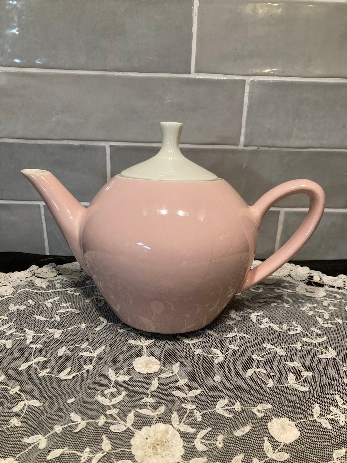Rose vuurvast Theepotje van Waku (100425), Huis en Inrichting, Keuken | Servies, Gebruikt, Keramiek, Overige typen, Ophalen of Verzenden