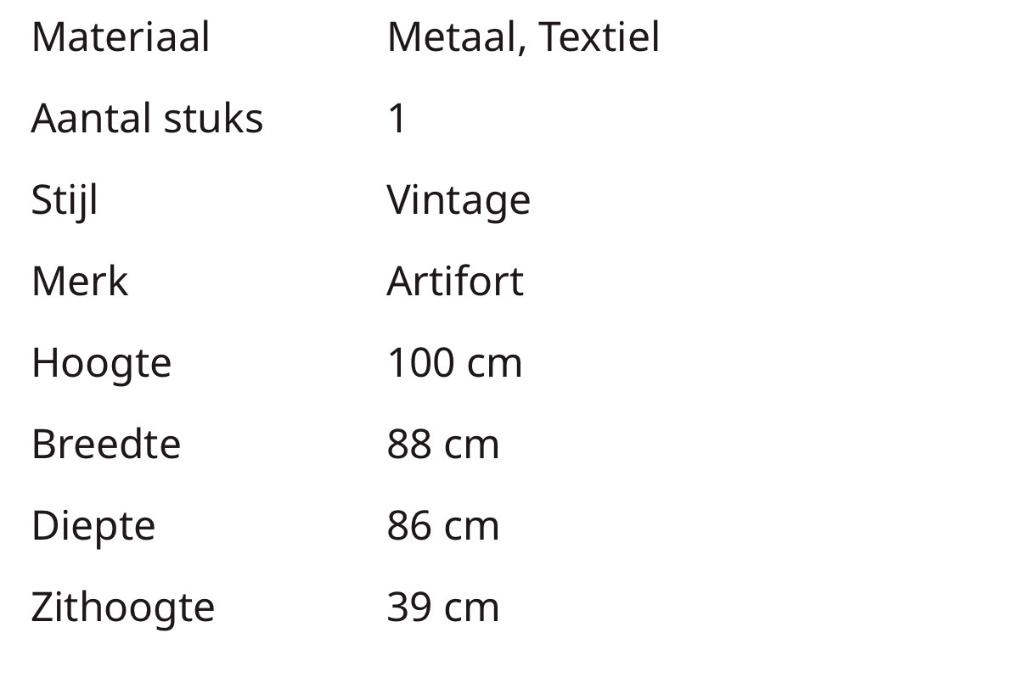 Artifort 400 Bengt Ruda jaren 50 Vintage fauteuil, Ophalen, Gebruikt, Overige materialen, 75 tot 100 cm