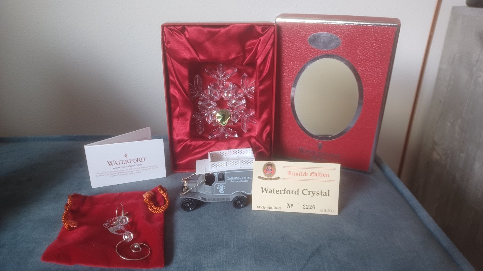 Waterford Crystal Snow kerst ornament 2006 glas kunst, Ophalen of Verzenden
