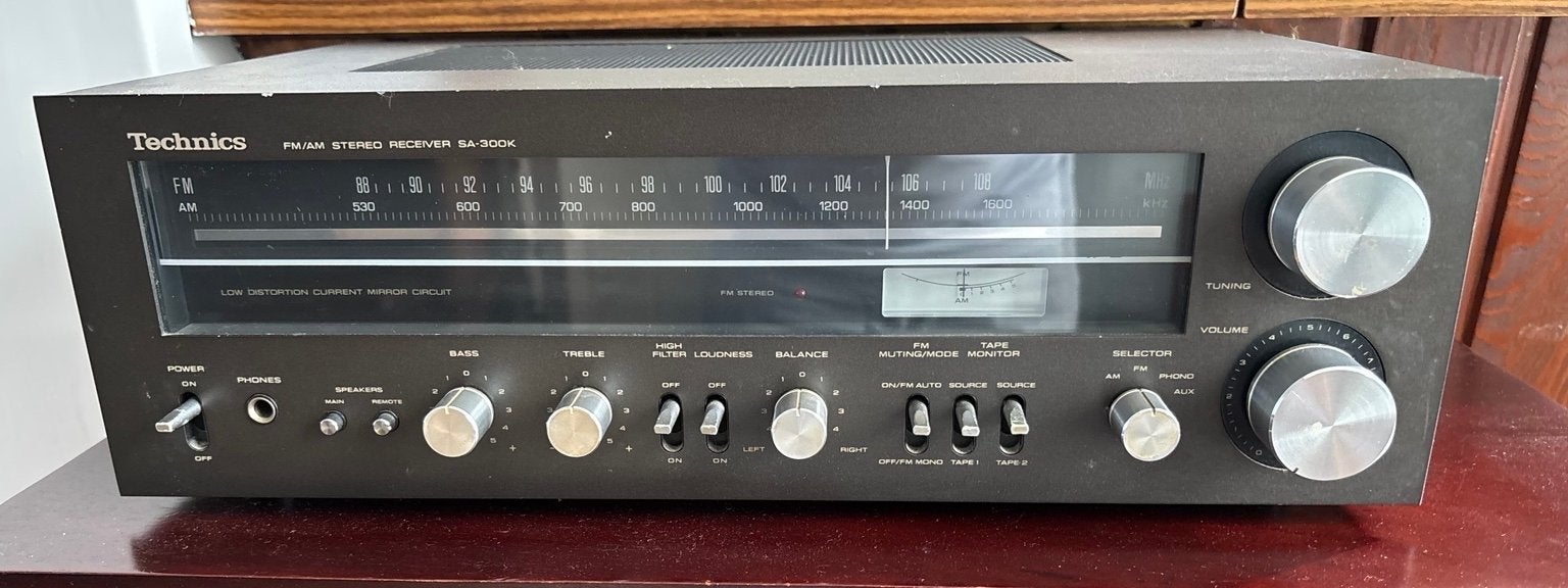 Technics SA-300K vintage stereo receiver - Made in Japan, Overige merken, Gebruikt, Ophalen of Verzenden, Minder dan 60 watt