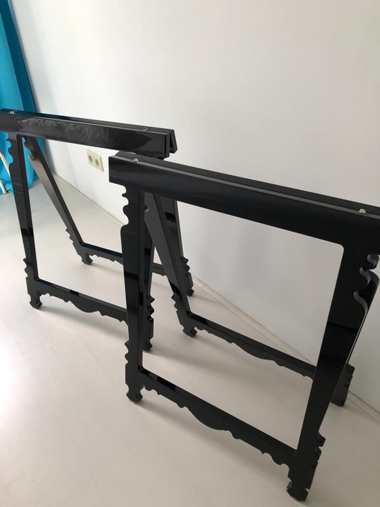 Twee luxe kunststof schragen, tafelpoten, Ophalen, Rechthoekig, Kunststof, 50 tot 100 cm