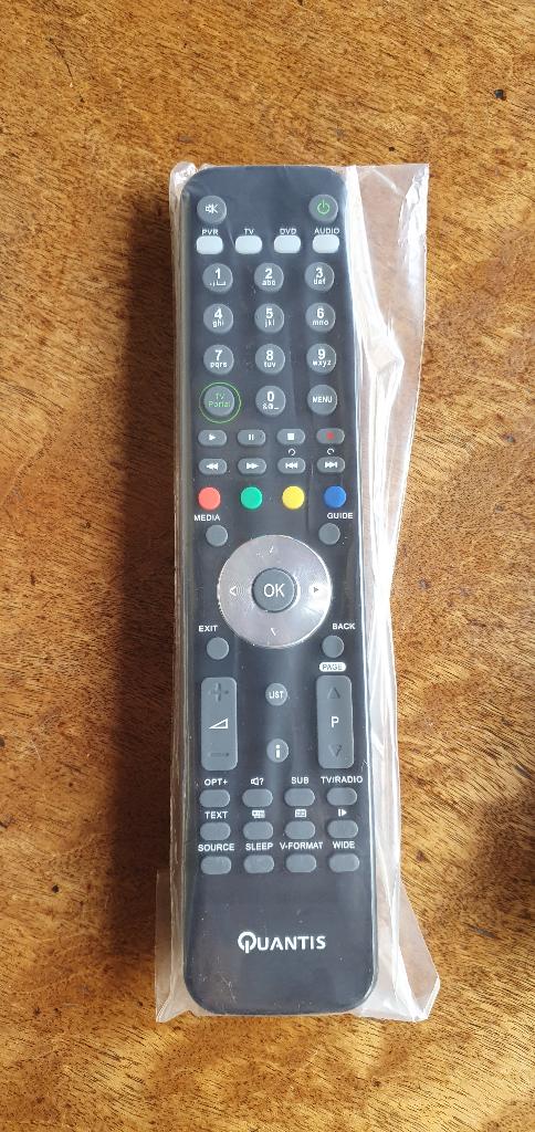 Quantis RM-F04 afstandsbediening NIEUW voor HUMAX ontvangers, Ophalen of Verzenden, Nieuw, Universeel, Tv
